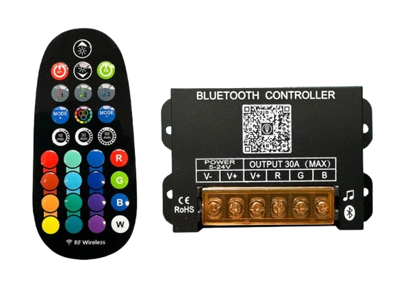 Bluetooth RGB Music Controller 5-24V Wireless 29-Key LED Strip Controller  Australia Stock