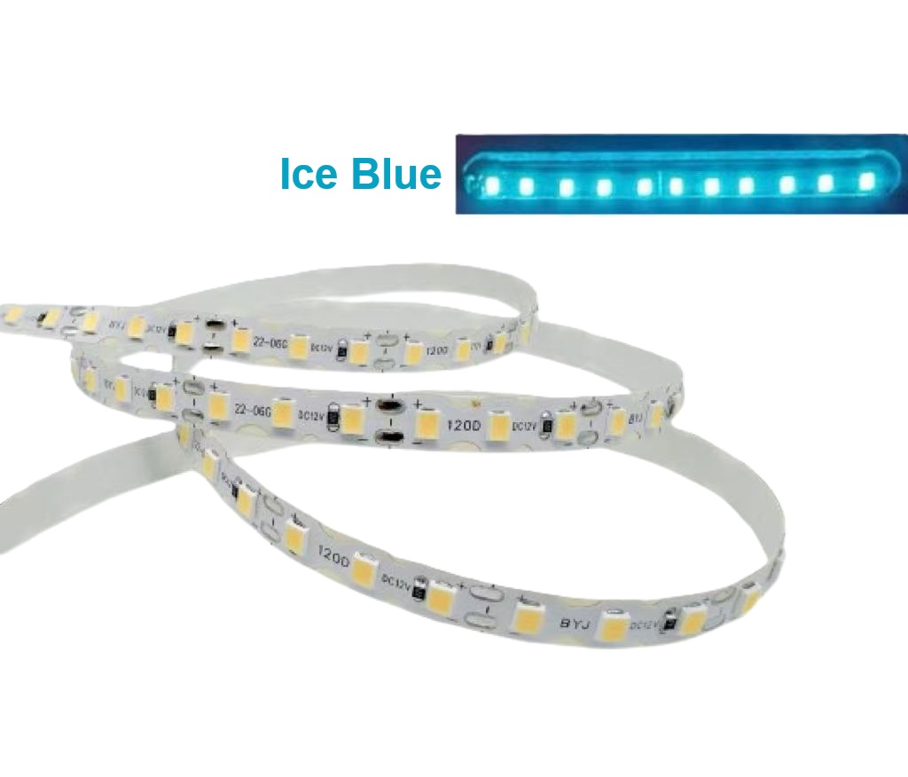 12V LED Strip Light  5M Ice Blue 3 LED Cut Flexible Strip for Neon Sign Lighting Australia