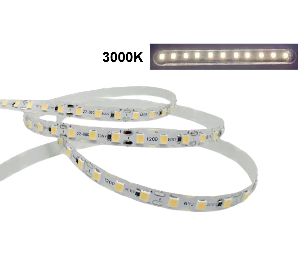 12V LED Strip Light  5M Warm White 3 LED Cut Flexible Strip for Neon Sign Lighting Australia