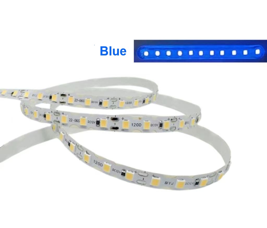 12V LED Strip Light  5M Blue 3 LED Cut Flexible Strip for Neon Sign Lighting Australia