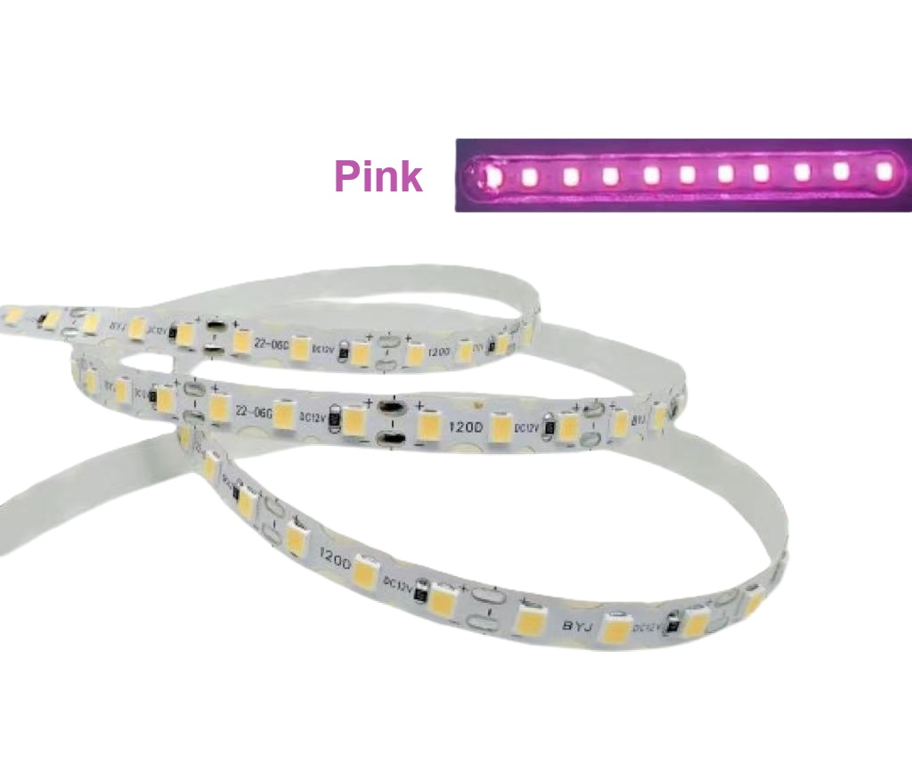 12V LED Strip Light  5M Pink 3 LED Cut Flexible Strip for Neon Sign Lighting Australia