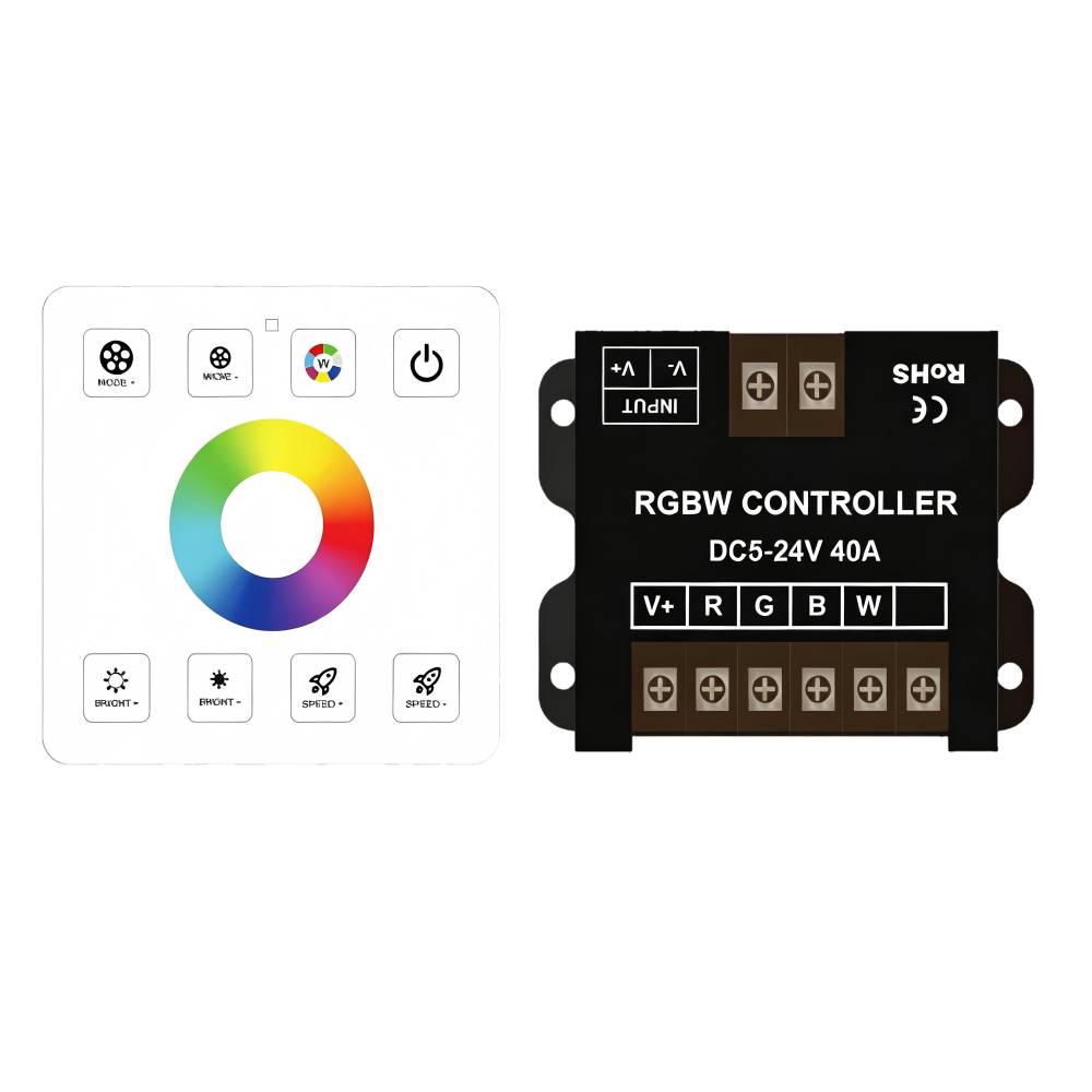 Wireless 8-Key Touch Panel RGBW Controller 5-24V  LED Strip Light Controller Australia Stock