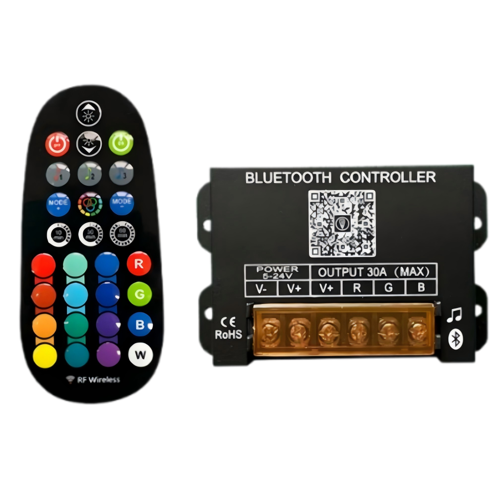 Bluetooth RGB Music Controller 5-24V Wireless 29-Key LED Strip Controller  Australia Stock