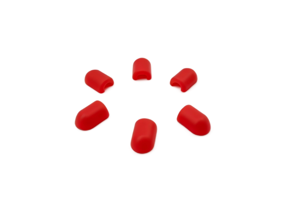 Red Tail Plugs / End Plugs for 8*13mm Integrated Neon Silicone Neon Installation Accessory  Australia Stock