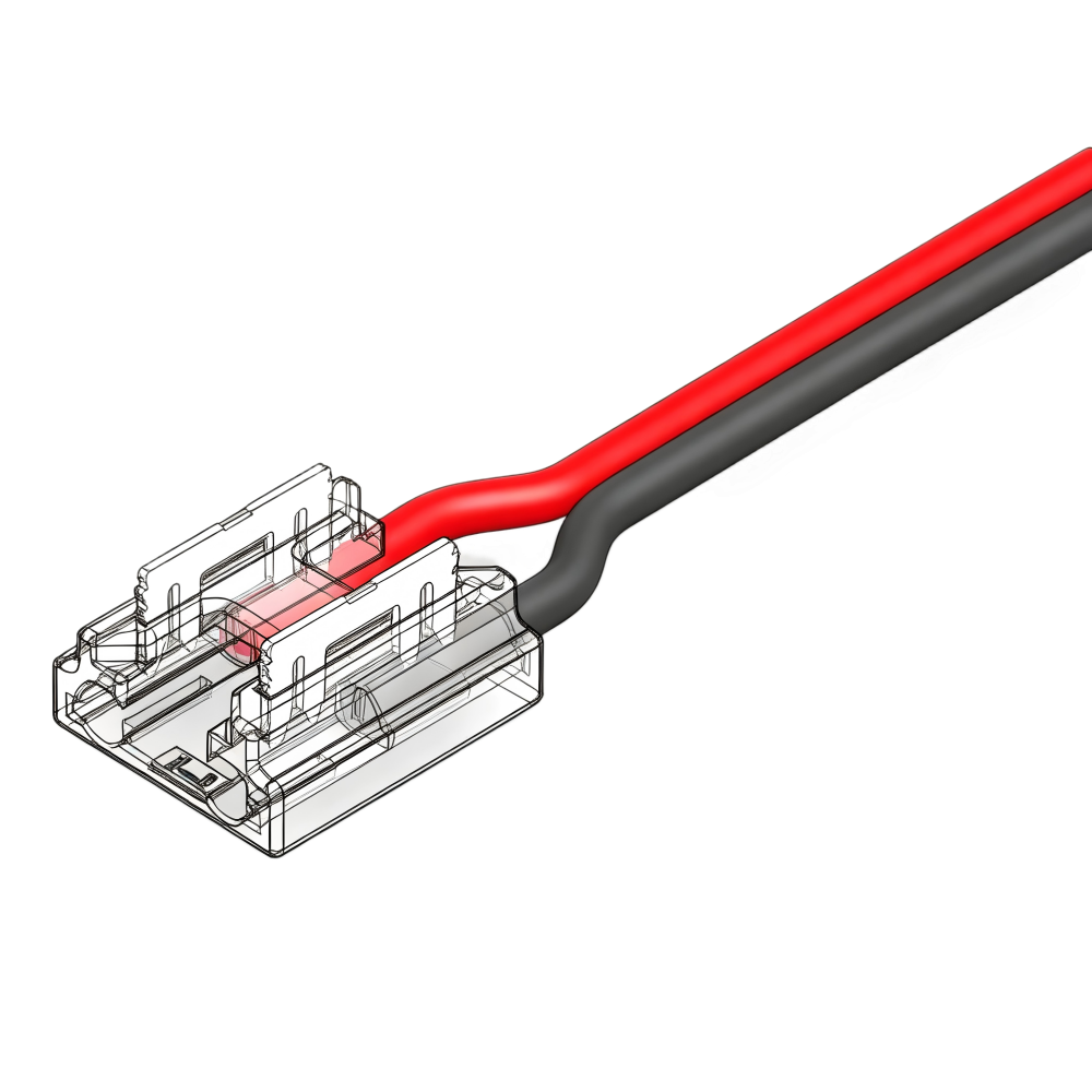 2-PIN Strip Connector for 8MM wide PCB wire on end 15CM Australia Stock (10pcs/Bag) 