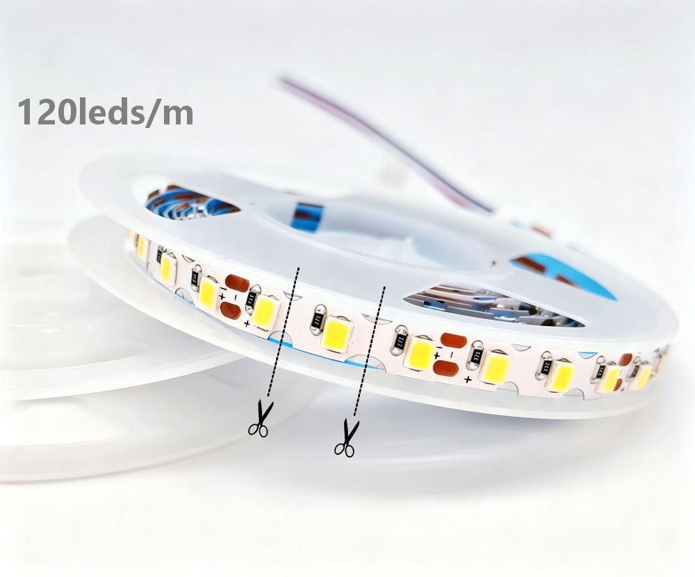 High Density S-Type LED Strip Light  24V 10M  Cool White 1 LED Cutting  AU Warehouse