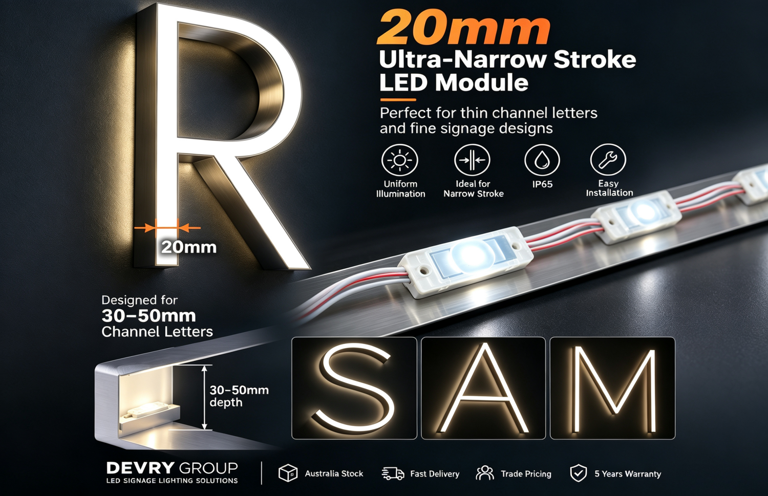 20mm Ultra-Narrow Stroke LED Module